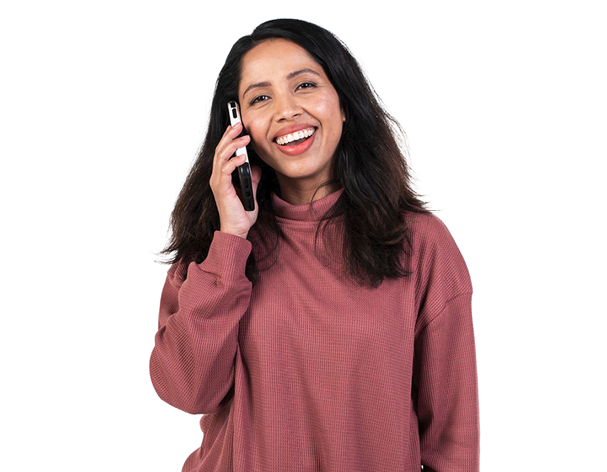 A person making a phone call.