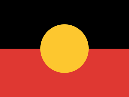 The Aboriginal flag.