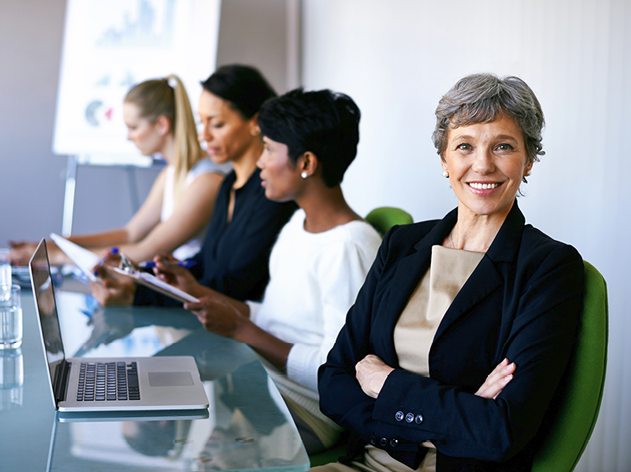 A group of experts in a meeting in an office.